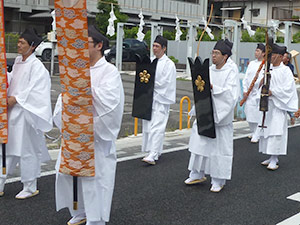 深志神社 天神祭 白張奉仕者